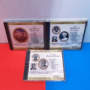 LaserLight CD-ROM Library Lot American Heritage Classics Greek Philosophers New
